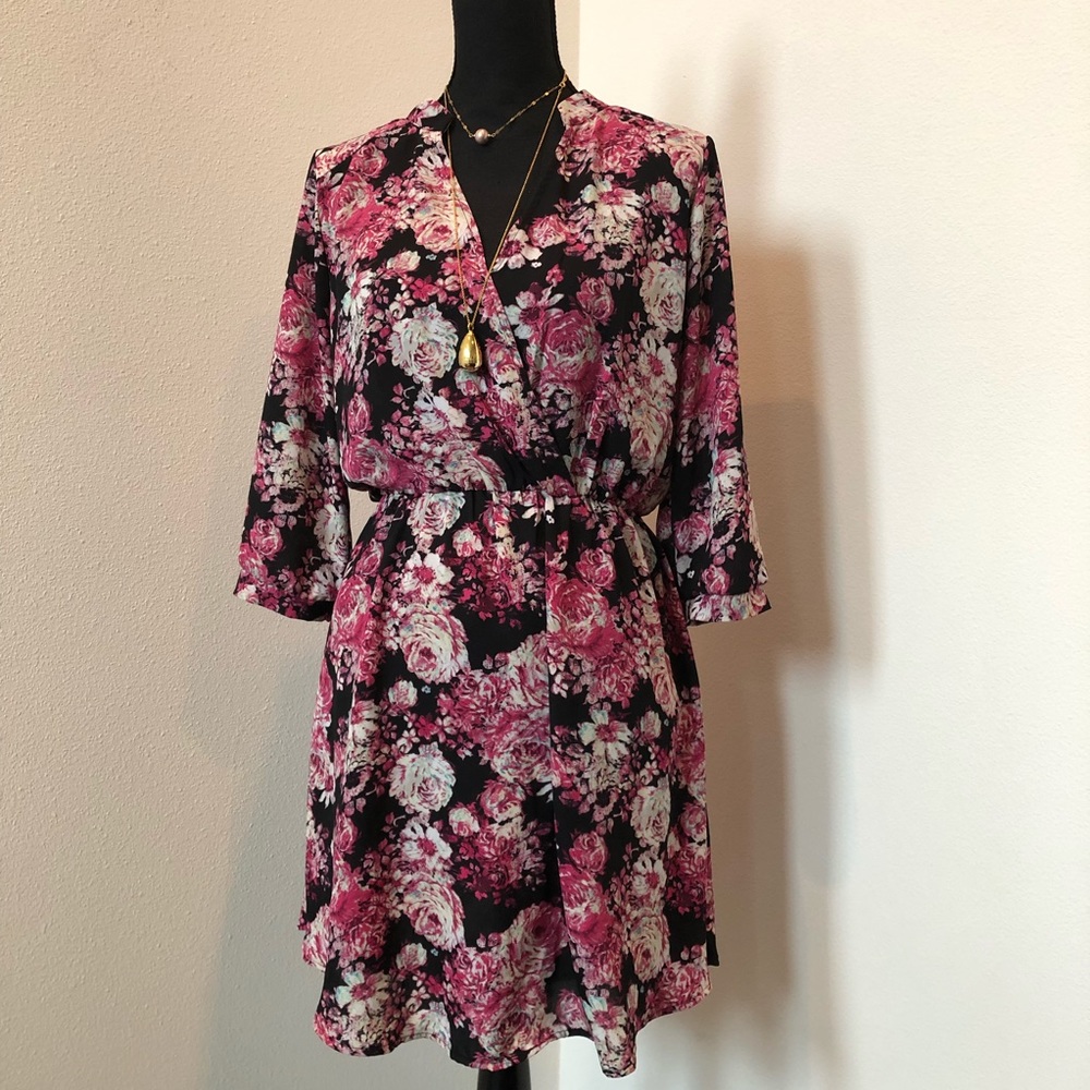 Xhilaration floral dress size Large
